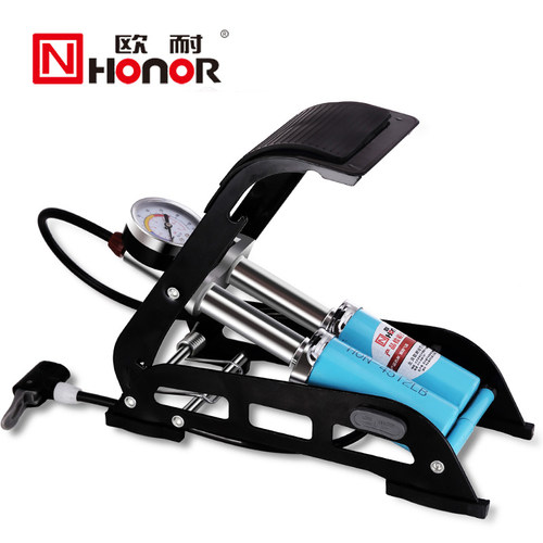 欧耐脚打气筒电动车高压便携