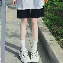 高档网红夏季短袖女学生T恤短裤套装一整套穿搭宽松薄款潮流港风
