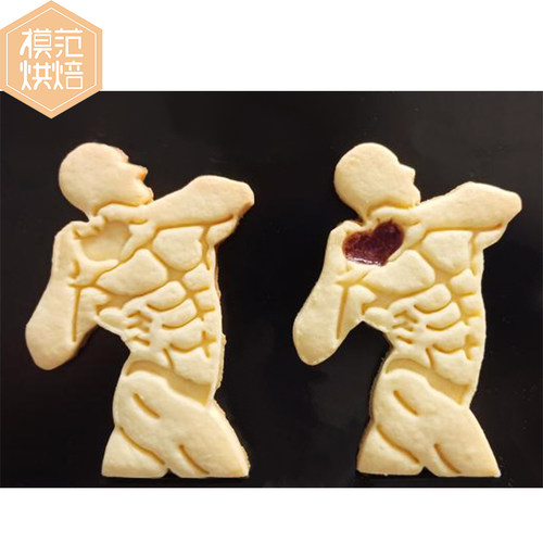 健身肌肉造型饼干模具