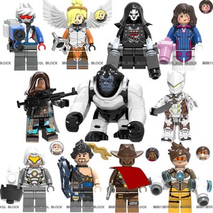 积木超级英雄守望者先锋源氏PG1156拼装 人仔拼插玩具0230