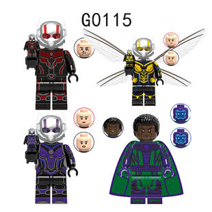 漫威蚁人3黄蜂女凯茜征服者康益智拼装积木人仔玩具G0115