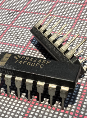 IC集成电路 芯片 74F00PC DIP-14P 74F00 F00 逻辑芯片 NS 现货