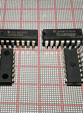 IC集成电路 CD4069BE 芯片 CD4069UBE CD4069UBM 反相器TC4069UBP