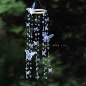 风铃挂饰蝴蝶阳光捕手阳台窗户儿童房布置挂件手工diy材料礼物