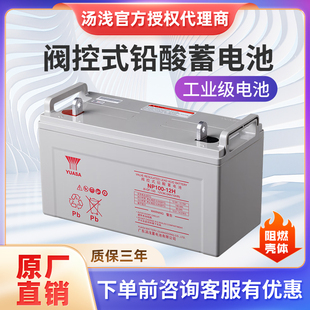 YUASA湯淺免維護蓄電池12V100AH38AH65AH照明UPS電源三菱電梯機房
