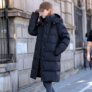 曲恩娜95白鸭绒羽绒服女极寒宽松显瘦休闲脱卸帽抗寒超厚时尚外套