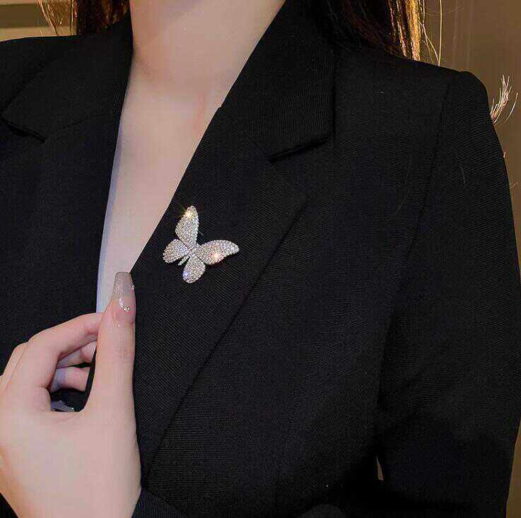 西装别针2024新款高级精致礼服配饰  蝴蝶胸针女款设计感小众气质,饰品/流行首饰/时尚饰品新,胸针,淘宝优惠券,粉丝福利购,淘宝优惠卷