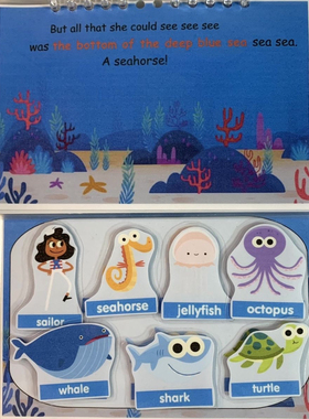 Sss儿歌英文童谣早教粘贴安静书小蝌蚪点读a sailor went to sea