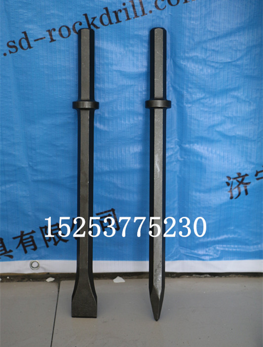 优质凿岩机镐钎风钻尖镐扁钎风镐镐头岩石水泥路面破碎配件B22型
