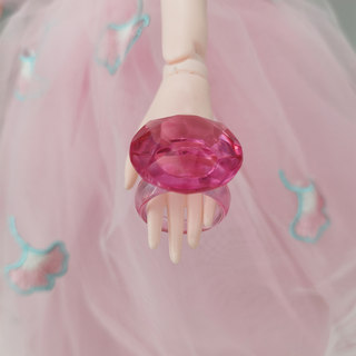 儿童戒指女孩公主仿钻石水晶可爱玩具宝宝礼物宝石饰品礼盒套装