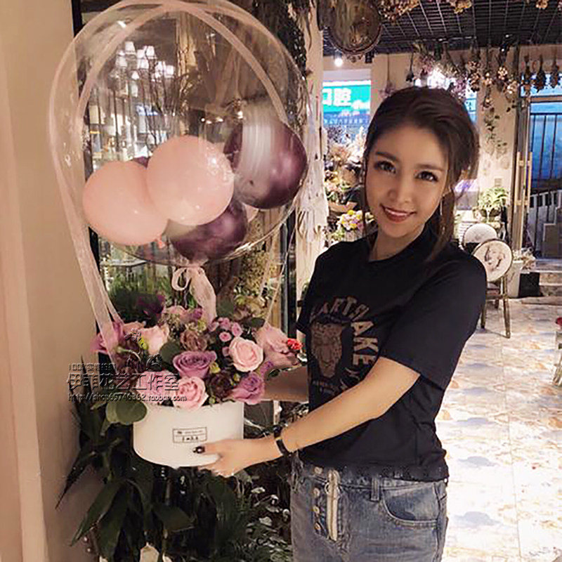 Shenzhen Same city flower express Confessions balloon FlowerBox Pleasantly surprised Hug birthday goddess rose Mix and match Bouquet of flowersin the Flower delivery/Flowers simulation/Plants gardening , Flower delivery(City)  category - from Buy2taobao.com to provide professional Taobao agent buy service