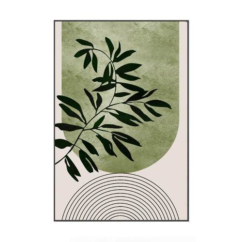 北欧莫兰迪绿色客厅沙发背景墙装饰画侘寂风餐厅壁画玄关过道挂画