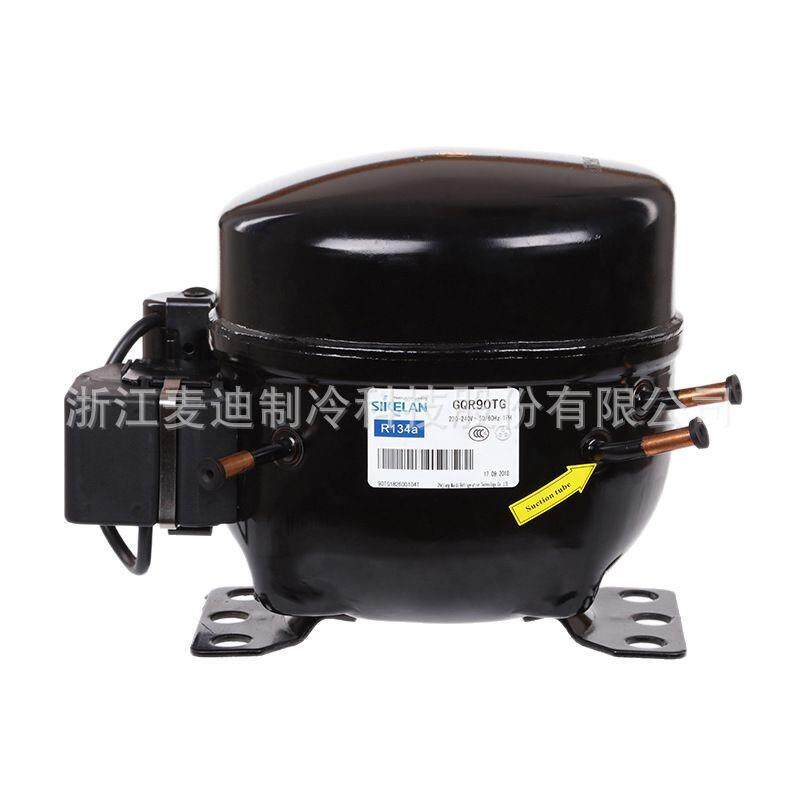 轻型商用制冷压缩机R134A冰箱冷柜除湿机GQR45TG小型冰箱压缩机