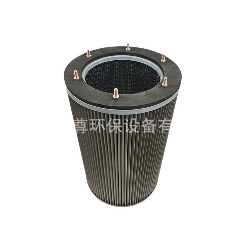 304不锈钢材质吊装除尘滤筒快拆螺杆工业粉尘净化折叠滤芯厂家