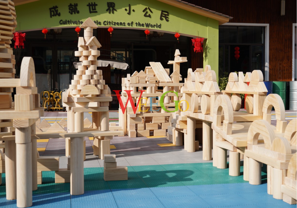 安吉原木3.5套装探索5cm积木656件1500件4.5cm 5cm大清水积木儿童