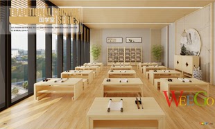 国学室 幼儿早教园儿童禅学桌禅学椅禅学柜禅学蒲团A组合柜