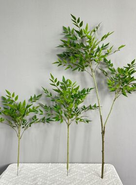 假绿植装饰仿真南天竹摆