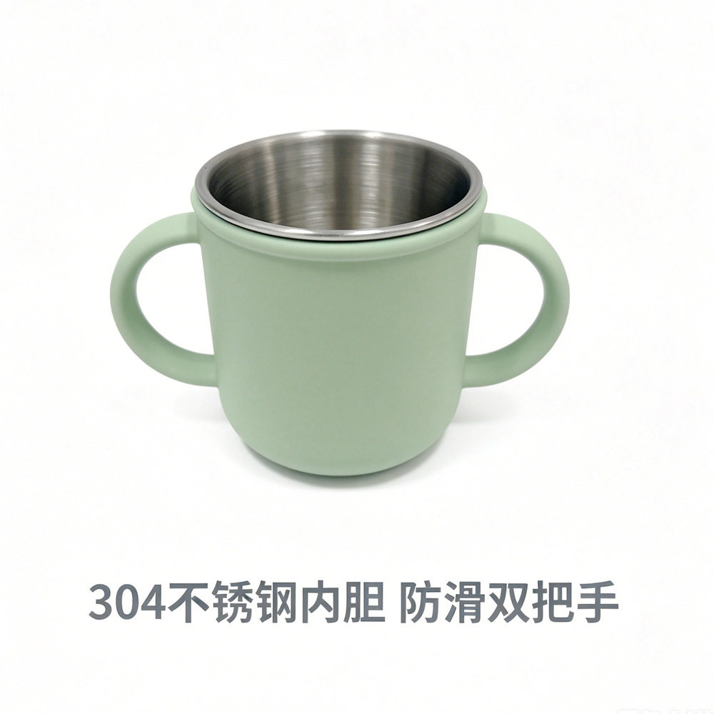 食品级儿童硅胶不锈钢餐