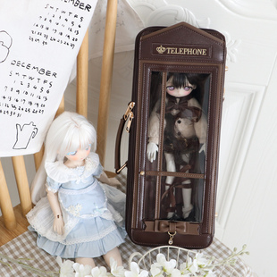 三插六 小方糖原创6分bjd娃包外出包可双肩斜挎手提新品 电话亭