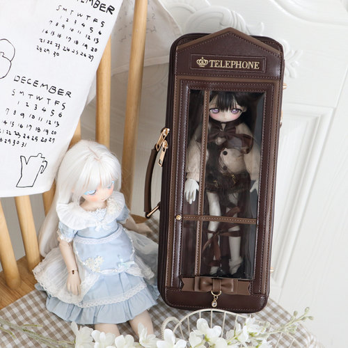 小方糖原创6分bjd娃包电话亭BJD