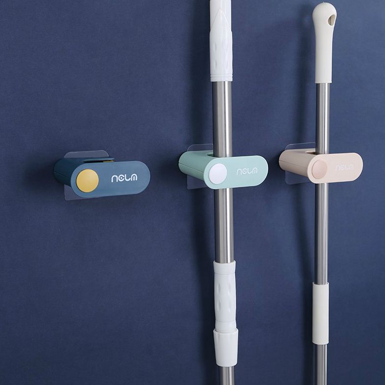 壁挂式立体浴室防潮拖把夹