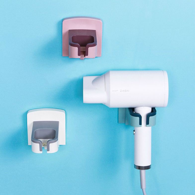 吹风机壁挂式无痕贴电源线置物架