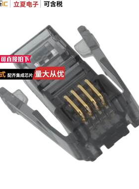 1-520424-1连接器 〔CONN PLUG 4POS SDL 24-26AWG RND 〕