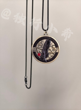 彻决策币毛衣链长款高级感复古白搭小众新款二次元项链