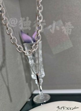小鱼驭夜灯阑不掉色套链项链两条叠戴高级感精致百搭项链毛衣链