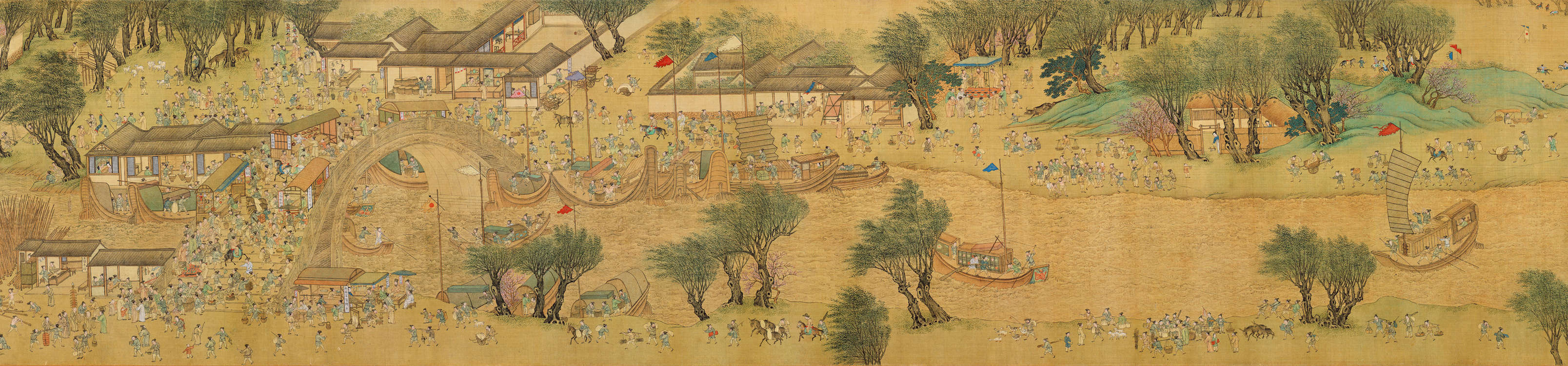 高彩清明上河图全图17米长23650片木质拼图成人国粹儿童玩具礼物