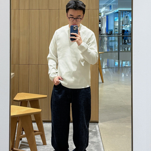 鲸鱼不放假GW速干抗菌圆领纯色SOLOTEX华夫格长袖T恤男舒柔特25aw