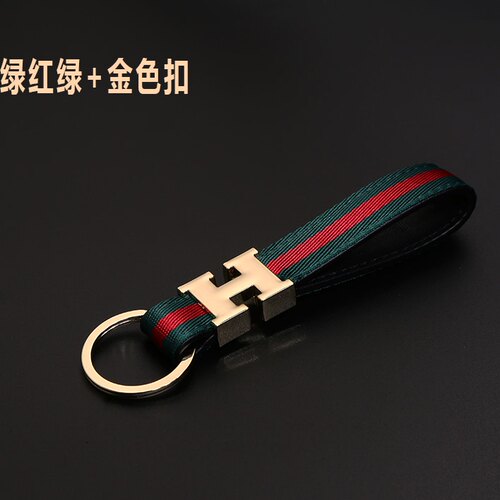 LV&GEDETE 汽车钥匙扣挂件钥匙链钥匙圈挂饰坠钥匙绳马蹄扣老花女