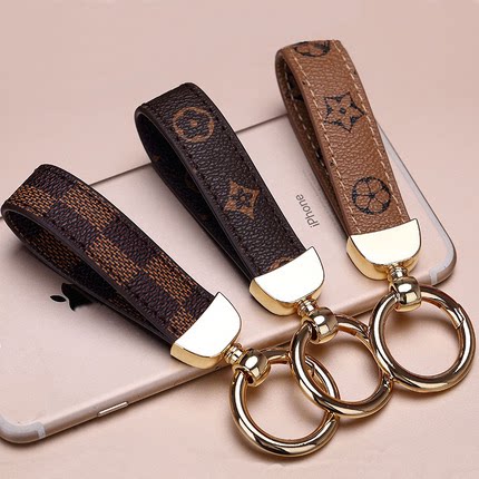 LV&GEDETE 汽车钥匙扣挂件防丢钥匙绳钥匙链适用于奔驰宝马保时捷