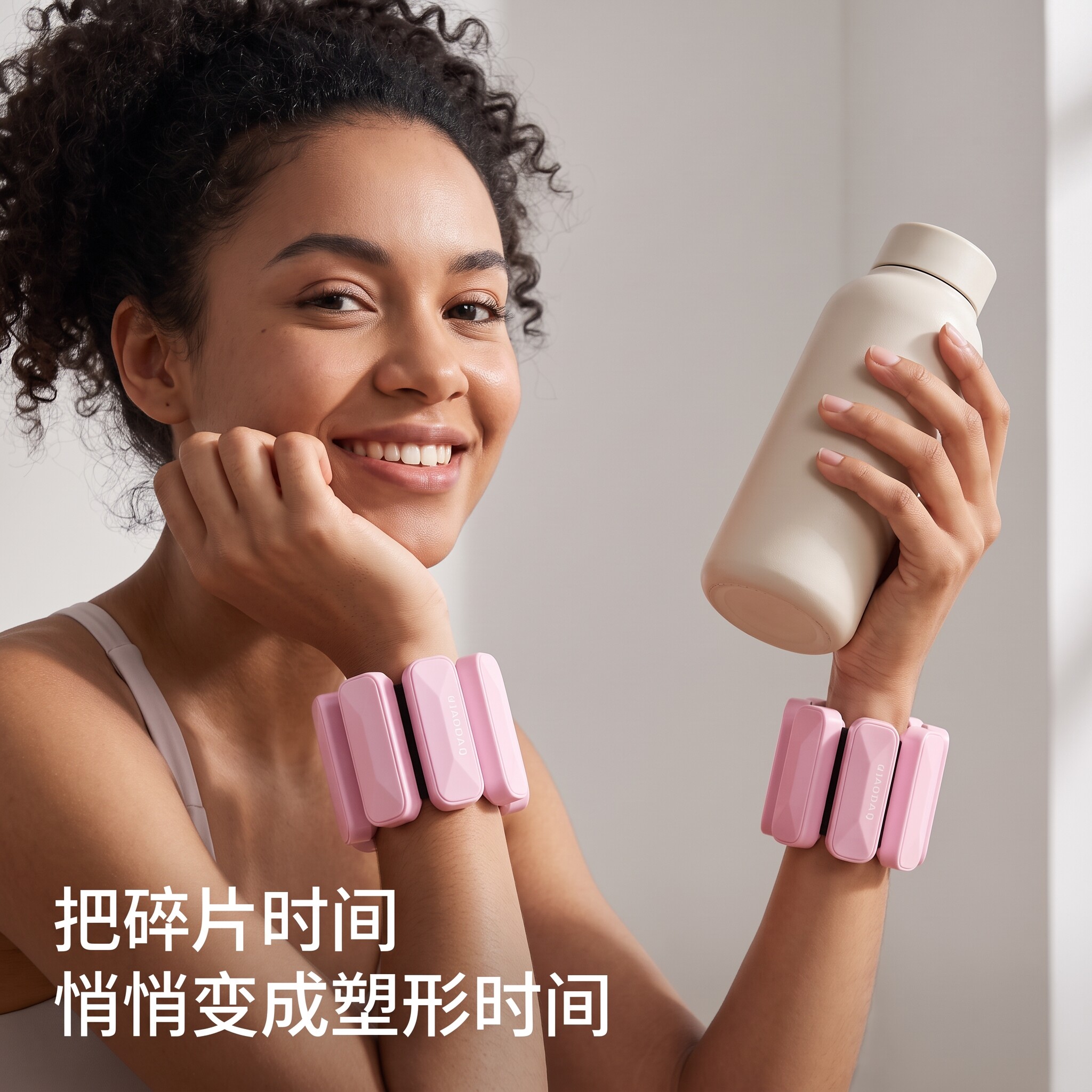 泊尚负重手环脚环手腕沙袋绑腿女士隐形训练健身家用可调运动配重