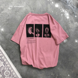 2025新推荐！个性植物印花短袖T恤男903-T01-P38（49），男装T恤，星座903