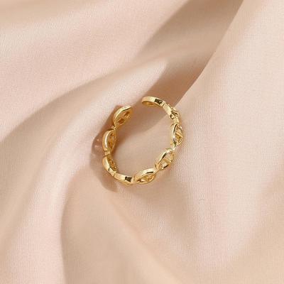 Hyacinth小众设计开口戒指复古港风简约冷淡风百搭食指网红戒指女