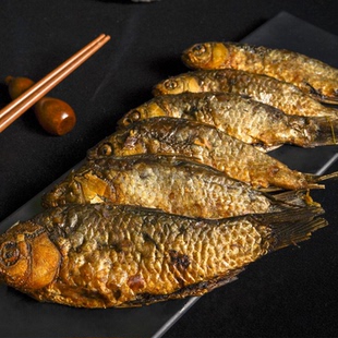 商丘陈家糟鱼五香麻辣小鲫鱼糟鱼熟食开袋即食真空包装500g装包邮