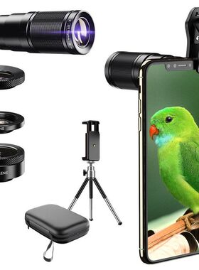 手机户外放大镜2 鱼眼手机EXEL广角AP拍照一长焦倍四合旅游2镜头