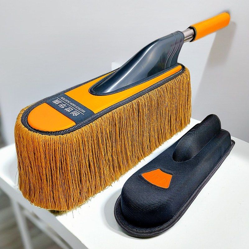 高档擦车掸洗车刷子汽车拖把可
