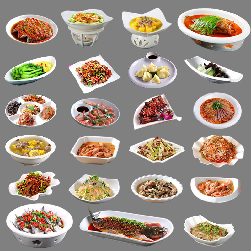 Creative ceramic special shaped dish cold dish hotel fried dish