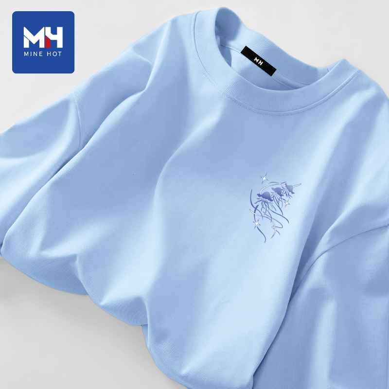 唐狮集团MH纯棉长袖t恤男士春秋季新款宽松潮牌打底衫男款上衣服