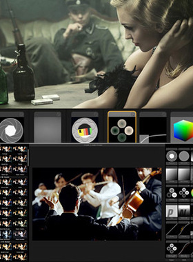 FCPX调色插件LOOKS电影大片风格视频图像滤镜预设500个带调节层