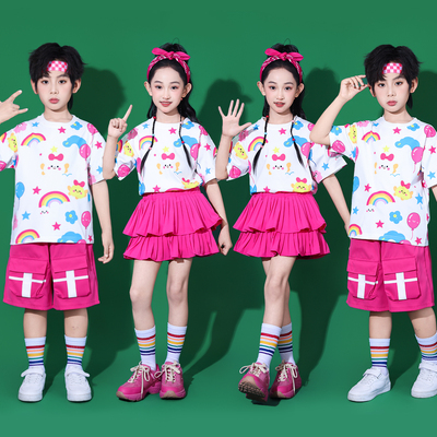六一儿童啦啦队演出服幼儿园运动会开幕式入场服饰可爱洋气表演服