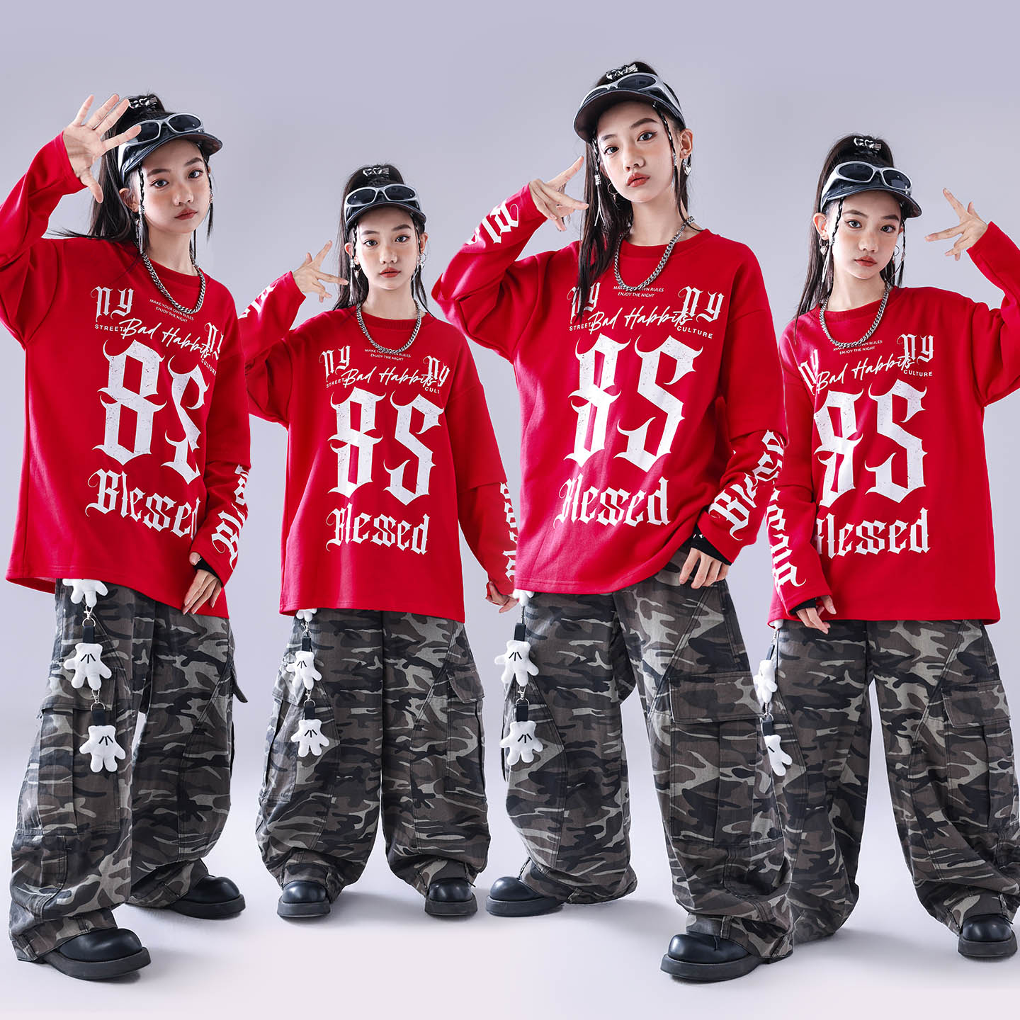 街舞儿童潮服男hipo表演女