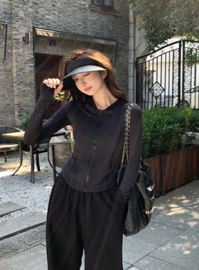 冰感防晒衣女夏修身显瘦遮阳百搭开衫防晒服户外防紫外线透气薄款