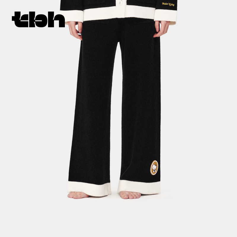 tbh野兽派羊绒羊毛针织长裤