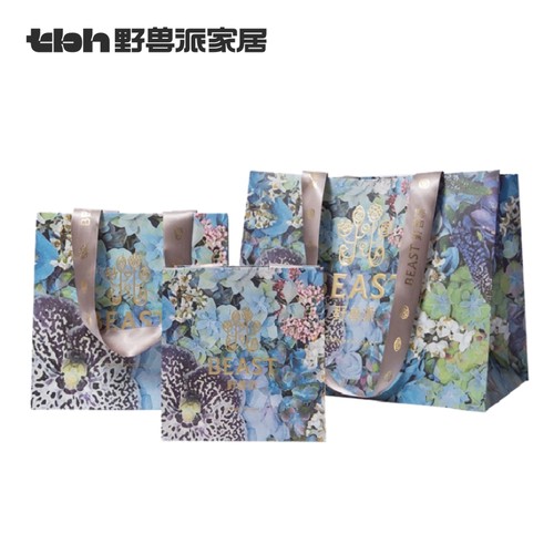 tbh野兽派家居新款莫奈花园纸袋