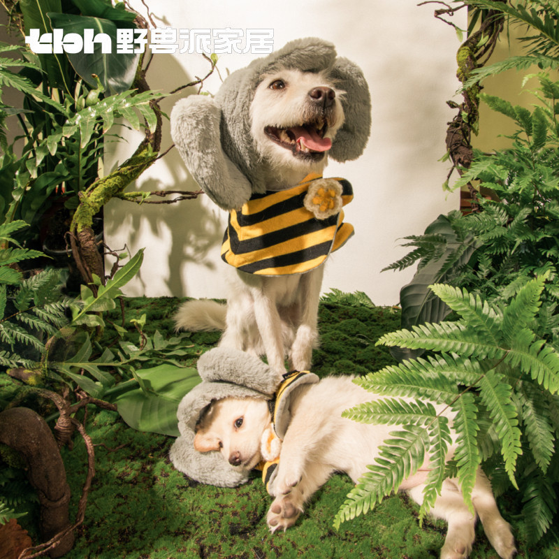 tbhxifaw大象蜜蜂宠物披风