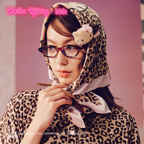 tbh野兽派家居三丽鸥Hello Kitty真丝丝巾22姆米桑蚕丝方巾礼物