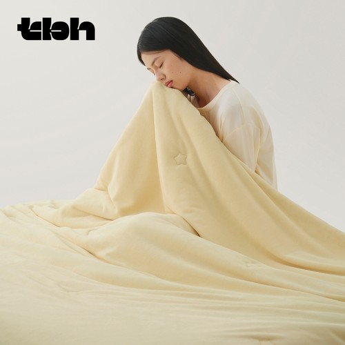 tbh野兽派牛奶绒针织暖被